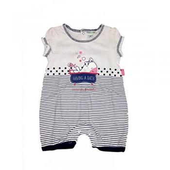 Tutina bimba neonato mezza manica Yatsi bianco blu 12 m