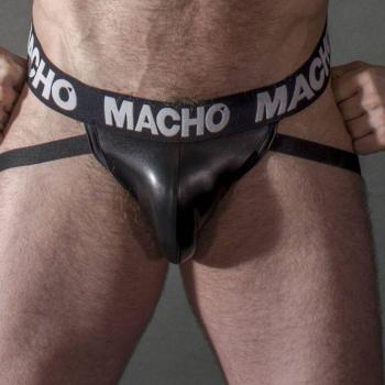 Camiseta interior masculina cuero negro MX25NC