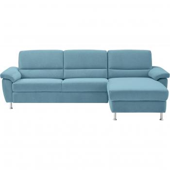 CALIZZA INTERIORS Ecksofa Onyx, Flachgewebe in aqua, 270 cm