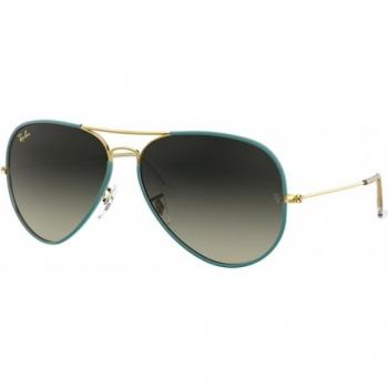 Ray-Ban RB3025JM Aviator Gafas de sol Unisex Verde, Oro