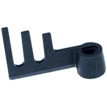 Gancio Attacco Tridente per Impastatrice Panasonic SD206/SD250/SD2500, 6,7x4,2 cm, Nero