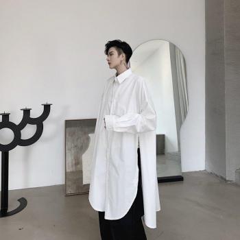 MIXCUBIC Unique Side Slit Shirts for Men