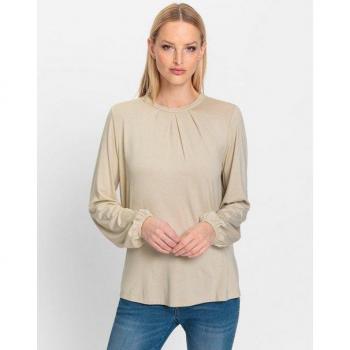 Heine Langarmshirt »Shirt« in Sandfarbe
