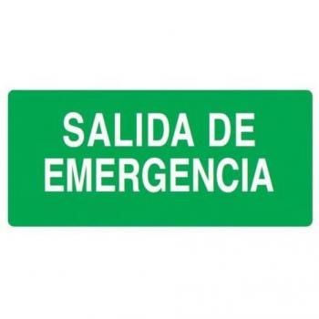 Cartel de salida de emergencia 215x107mm Legrand