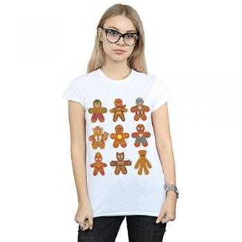Gingerbread Marvel Ladies T‑Shirt (White)