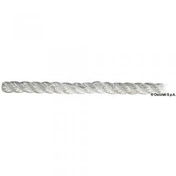 Cima nautica bianca 3 legnoli Ø 24 mm