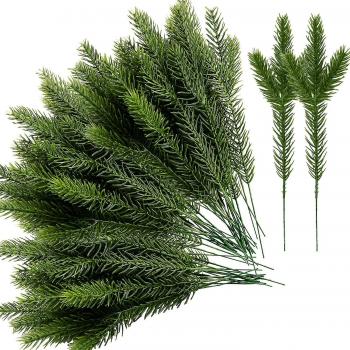 Kit de guirlande de pin artificielle – 45 paquets (10,2 × 2,5 pouces)