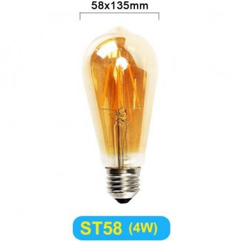 Lampe à Filament Antique ST58 4W
