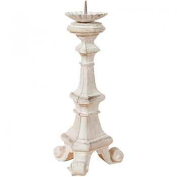 Candelabro da Tavolo Legno 29x13x13 cm – Design Shabby