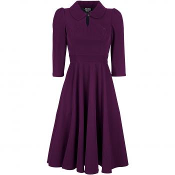 Velluto Lilla Abito Medio Rockabilly – Tea Dress H&R London