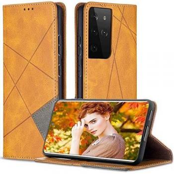 Cover Retro in PU Giallo per Samsung Galaxy A52 5G/4G