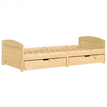 Lit de jour IRUN avec 2 tiroirs en pin 90x200 cm