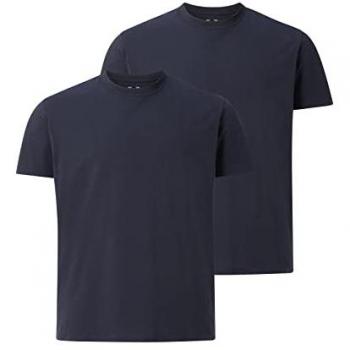 Charles Colby 2er-Pack Rundhalsshirts dunkelblau