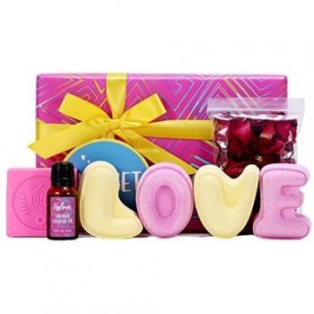 Premium Women’s Bath Bomb Bundle with Roses and Lavender Aromas