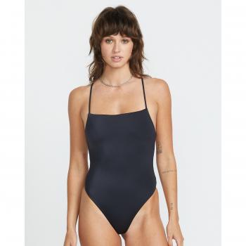 Volcom Black Seamless One‑Piece Swimwear – Women’s Size XS
