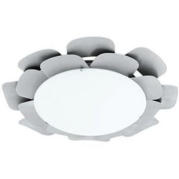 Lampe de plafond florale Eglo 92899 Métal E27 blanche