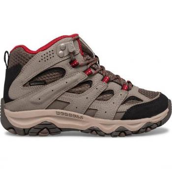 Merrell Moab 3 Mid WP Rood voor Kinderen – Wandelschoen maat 30