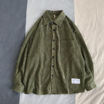 Autumn Men's Corduroy Long-Sleeve Shirt
