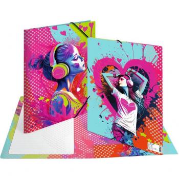 HERMA Eckspannermappe Music Girl
