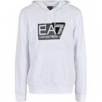 EA7 Emporio Armani Herren Sweatshirt Regular Fit XL Weiß 3DPM62 PJ05Z