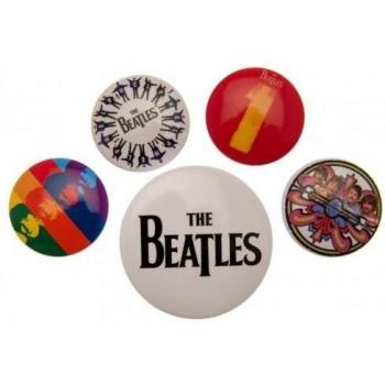 Kit de 5 botones insignia Beatles color negro One Size