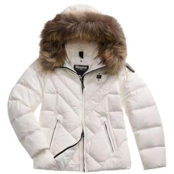Giglio White Quilted Winter Coat – M