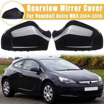 Glossy Black Side Mirror Covers for VAUXHALL ASTRA H MK5 2004