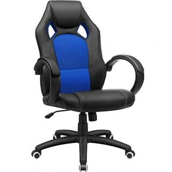 Bureau Gaming Seat Comfortable Noir & Bleu – Poids Support 7066,5 g – Réglable à 360°
