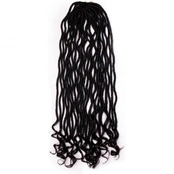 18 Curly Goddess Faux Locs Crochet Braids