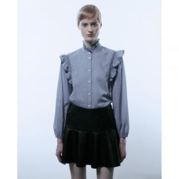 Camisa puntilla volantes Sfera mujer