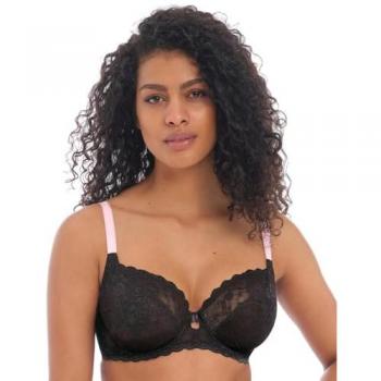 Women’s Freya Offbeat Underwire Plunge Bra – Black 28E