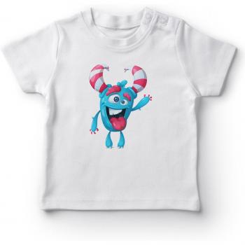 T-shirt bébé garçon blanc « Salutation Bébé Licorne »