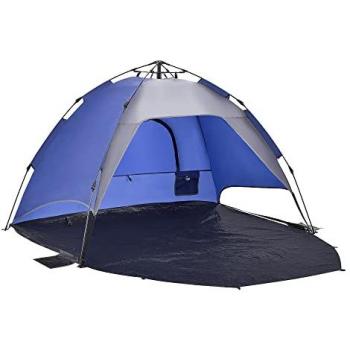 Tenda Spiaggia 2 Persone “Mullsj” Pop-Up, Include Borsa di Viaggio – Blu
