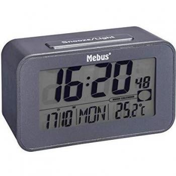Mebus 51460 Antracite Radiocontrollato 2 Tempi di allarme Sveglia