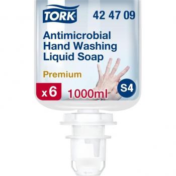 Antibatterico S4 Sapone Liquido per le Mani – 6 confezioni da 1 L (Tork)