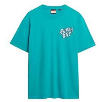 Superdry Loose Fit Blue Grass Top