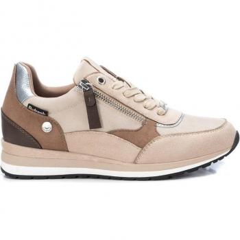 Zapatilla Mujer Refresh Antelina con Cremallera y Cordones