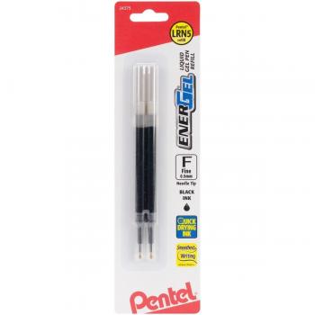 EnerGel Fine‑Tip Gel Ink – Black, 0.5 mm, 2‑Refill Set