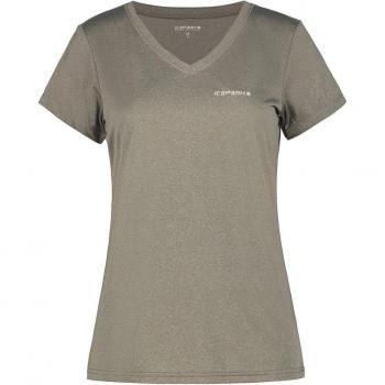 Top a manica corta Icepeak Beasley donna grigio talpa – M
