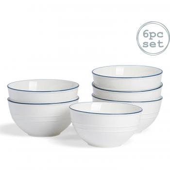 Classic White Farmhouse Cereal Bowls 15cm