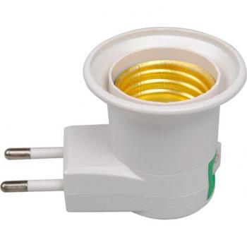 E27 LED Lamp Holder Adapter with Switch 220V EU