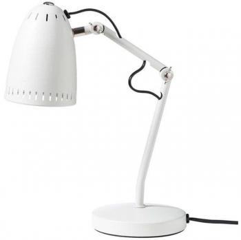 AjustaLuz – Lámpara de Mesa Ajustable 40 cm, Metal Blanco