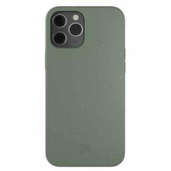 Woodcessories Antimikrobielle Bio Hülle für iPhone 12/12 Pro, Biokunststoff, Mitternachtsgrün