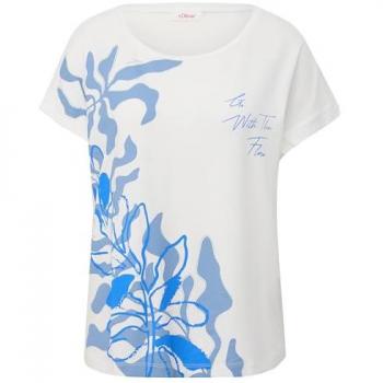 S.Oliver Damen Shirttop mit Viskosestretch
