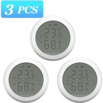 Aubess – capteur ZigBee d'humidité et de température, écran LCD, fonctionne avec TuYa, alimenté par batterie