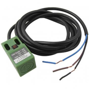 Sensor de Aproximación SN04-N 10-30V DC NPN, 3 Hilos, 4 mm, Negro/Verde