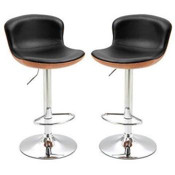 Eleganter Barhocker mit Fußstütze und Rückenlehne