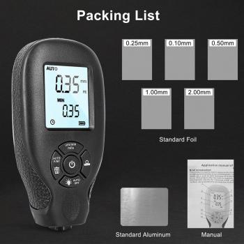 0-2000UM Digital Paint Thickness Tester with Backlight