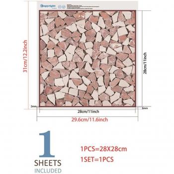 Self-Adhesive 3D Waterproof Tile Decals for Home Decoration