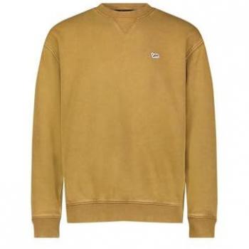 Sweat à Col Rond Lee Marron Homme